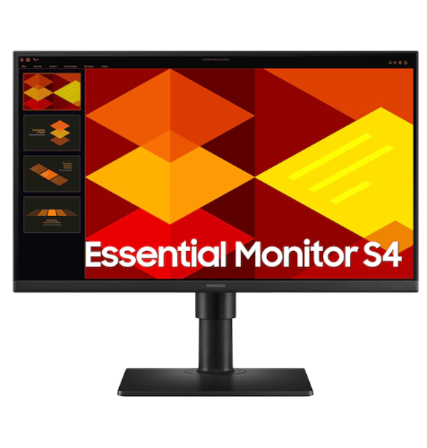 מסך מחשב 23.8 אינץ' כולל רמקולים סמסונג Samsung S24D408GAM IPS Monitor S3 23.8 Inch Full HD 100Hz IPS 5ms Speakers 1xDP 2XHDMI USB Hub